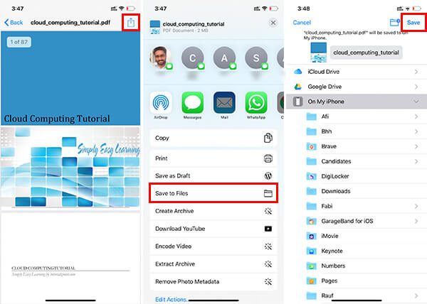 كيفية تنزيل الملفات والمستندات إلى iPhone أو iPad - %categories