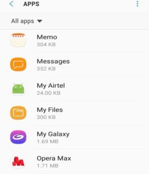 Scroll-down-and-look-for-the-in-built-Messaging-app-300x350-1 إصلاح لا يمكن إرسال أو تلقي رسائل نصية على Android