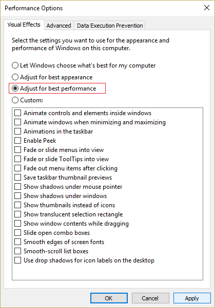 Select-Adjust-for-best-performance-under-Performance-Options-min ما هي عملية dwm.exe (مدير نافذة سطح المكتب) (Desktop Window Manager)؟