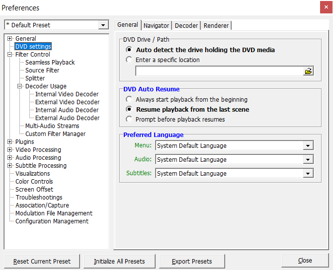 Select-Settings-and-then-to-DVD-preferences كيفية تشغيل قرص DVD في نظام التشغيل Windows 10 (مجانًا)