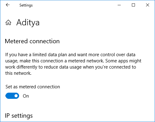 Set-your-WiFi-as-Metered-Connection 15 نصيحة لزيادة سرعة جهاز الكمبيوتر الخاص بك