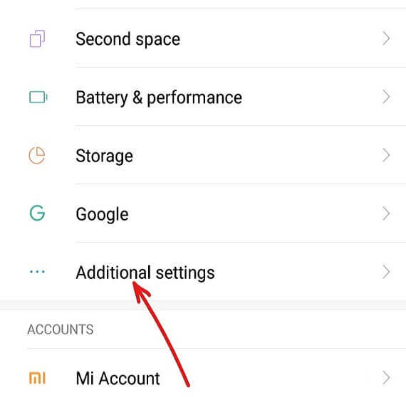 Settings-page-will-open-up-then-tap-on-Additional-settings إصلاح لا يمكن إرسال أو تلقي رسائل نصية على Android