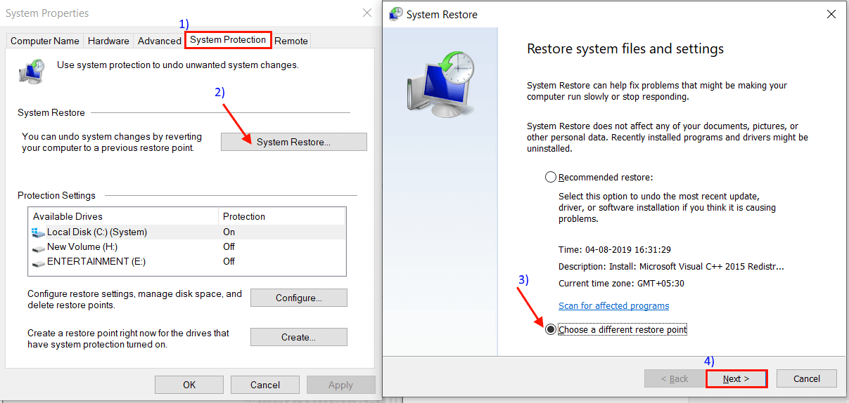 Systemproperties إصلاح: خطأ خدمة سياسة التشخيص لا تعمل على Windows 10