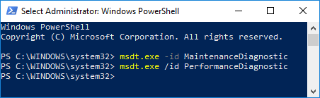 Type-msdt.exe-id-PerformanceDiagnostic-in-PowerShell-min ما هي عملية dwm.exe (مدير نافذة سطح المكتب) (Desktop Window Manager)؟