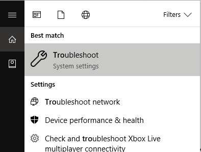 Type-‘Troubleshoot’-in-the-search-field-and-launch-it.-1 15 نصيحة لزيادة سرعة جهاز الكمبيوتر الخاص بك