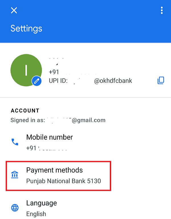 Under-the-Account-section-you-will-see-the-Payment-methods 11 نصيحة لإصلاح مشكلة عدم عمل Google Pay