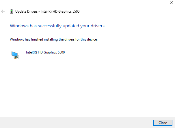 Windows-has-successfully-updated-your-drivers غير قادر على تثبيت DirectX على Windows 10 إليك كيفية إصلاح ذلك