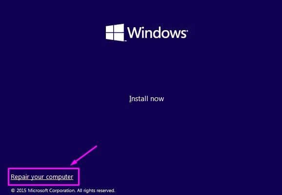 Windows-setup-Repair-comp-1 حل مشكلة - إصلاح بدء التشغيل في حلقة لانهائية في نظام التشغيل Windows 10
