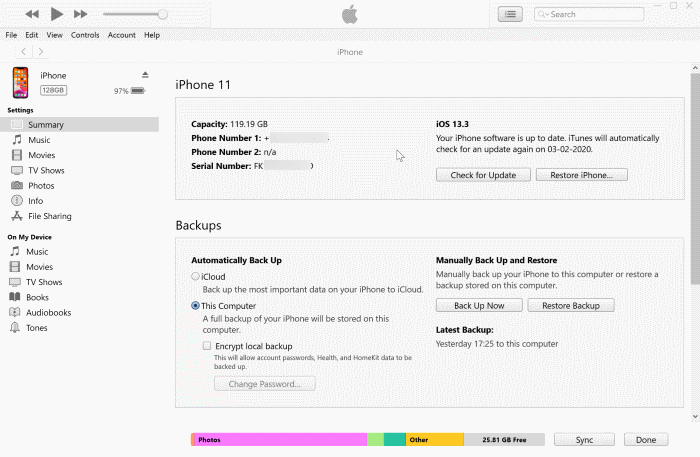 كيفية عمل نسخة احتياطية iPhone واستعادته باستخدام iTunes في Windows 10 - %categories