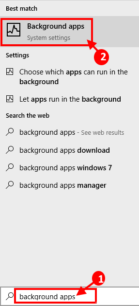 background-apps إصلاح:عدم عمل تطبيق Your Phone في Windows 10