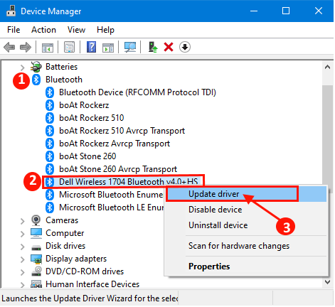 bluetooth-driver إصلاح: اختفاء خيار تشغيل Bluetooth On إيقاف / Off في Windows 10