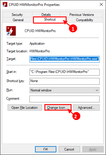 change-icon-_uninversal إزالة الدرع الأصفر والأزرق من الرموز بسهولة في نظام التشغيل Windows 10