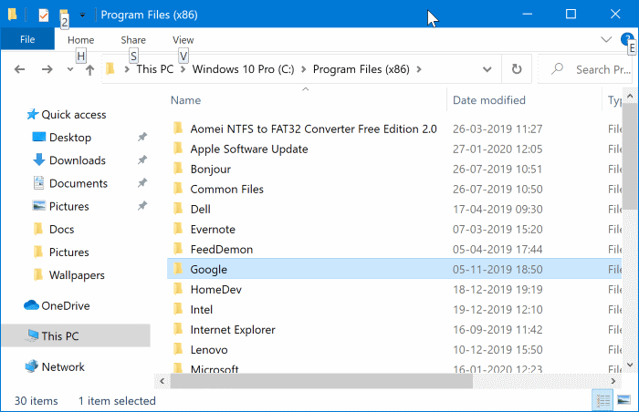 تحقق مما إذا كان البرنامج المثبت 64 بت أو 32 بت في Windows 10 - %categories