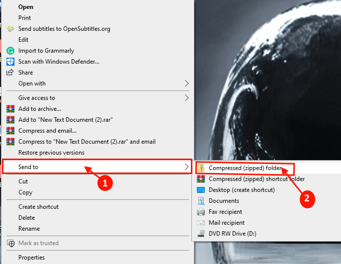 compressed-zipped-folder إصلاح : خطأ أثناء نسخ الملف أو المجلد: خطأ غير محدد في Windows 10