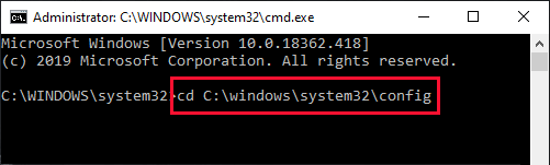 config_cmd حل مشكلة - إصلاح بدء التشغيل في حلقة لانهائية في نظام التشغيل Windows 10