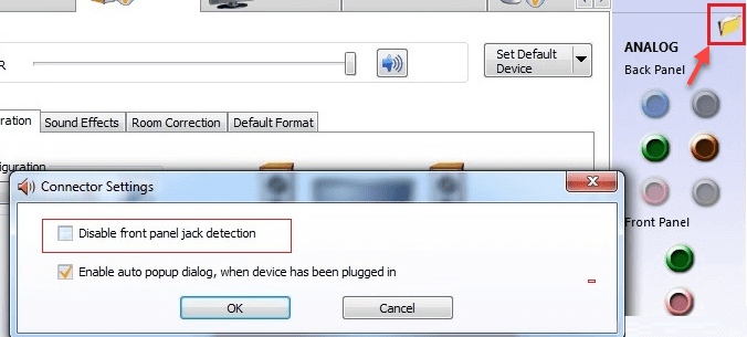 disable-front-panel-jack-detection-min إصلاح سماعات الرأس لا تعمل في Windows 10