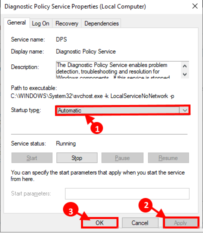 إصلاح: خطأ خدمة سياسة التشخيص لا تعمل على Windows 10 - %categories