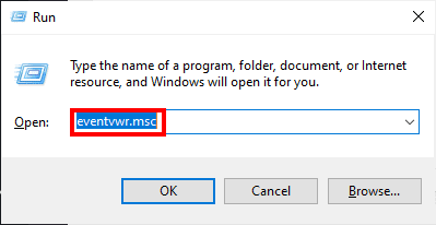 event-viewer-log_run إصلاح: خطأ فادح في البنية الأساسية في نظام التشغيل Windows 10