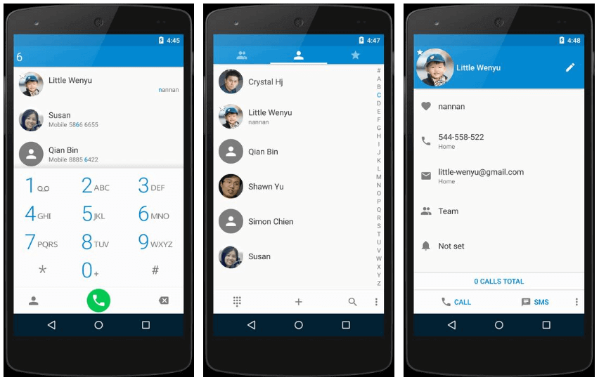ex-dialer-1 أفضل 10 تطبيقات المسجل Dialer لـ Android في 2020