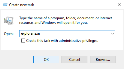 explorer-exe-min أيقونة الصوت على شريط المهام لا تعمل في Windows 10