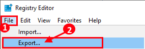 export-registry-1 إصلاح: خطأ خدمة سياسة التشخيص لا تعمل على Windows 10