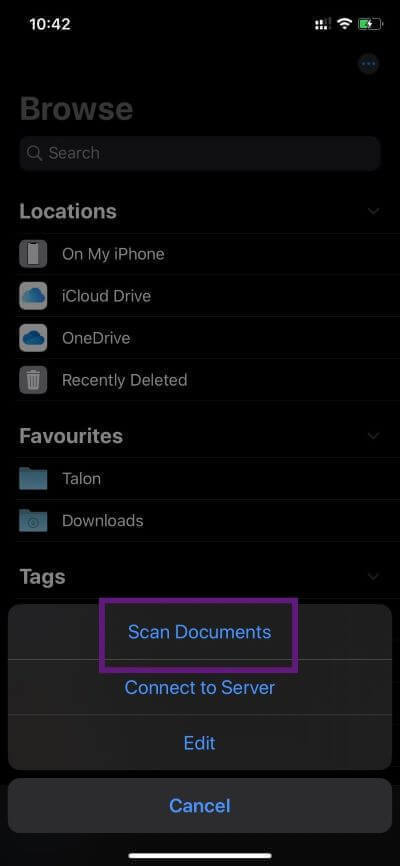 files-scan_4d470f76dc99e18ad75087b1b8410ea9 أفضل 10 نصائح وحيلة لاستخدام Apple Files مثل المحترفين