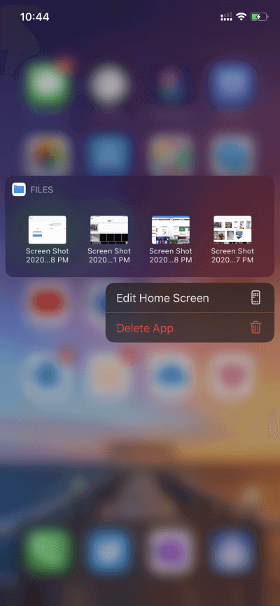 files-widget_4d470f76dc99e18ad75087b1b8410ea9 أفضل 10 نصائح وحيلة لاستخدام Apple Files مثل المحترفين