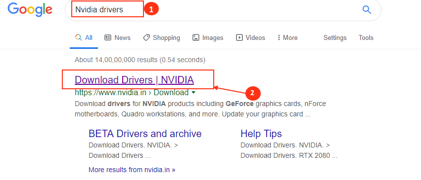 google_NVIDIA-drivers-1 إصلاح التطبيقات التي تظهر غير واضحة في Windows 10