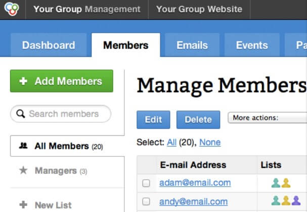 group-spaces-membership-management أفضل 9 برامج مجانية والمفتوحة المصدر لإدارة العضوية في عام 2025