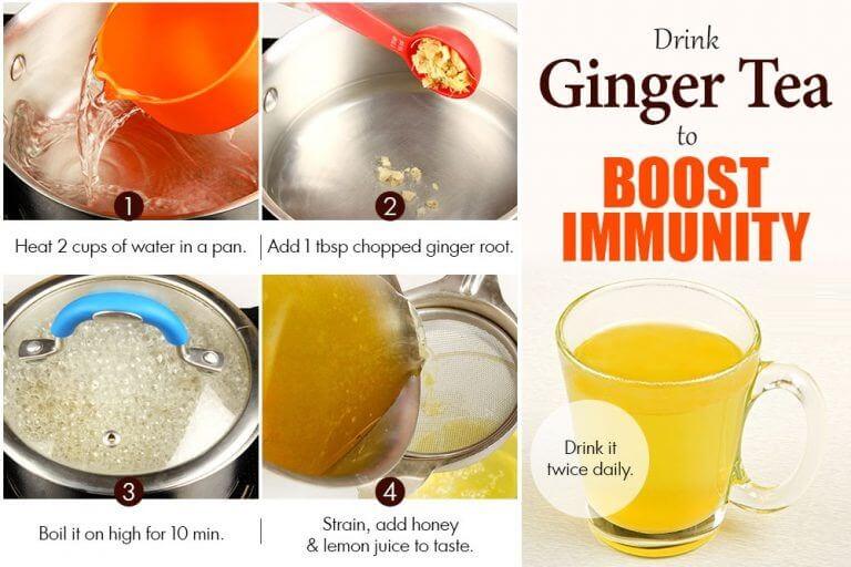 home remedies to boost immunity ginger water 768x512 1 - العلاجات المنزلية - كيف ترفع المناعه في الجسم
