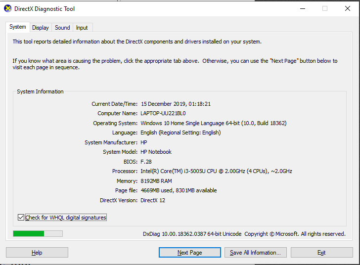 كيفية استخدام أداة تشخيص DirectX في Windows 10 - %categories