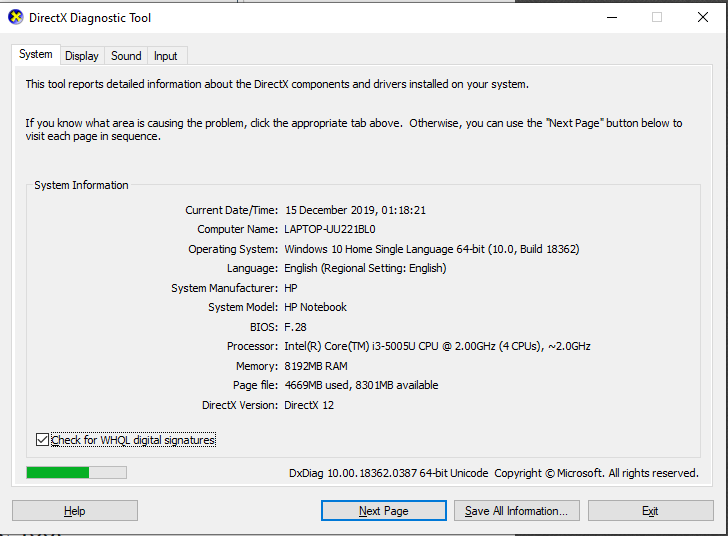 image4-1 كيفية استخدام أداة تشخيص DirectX في Windows 10