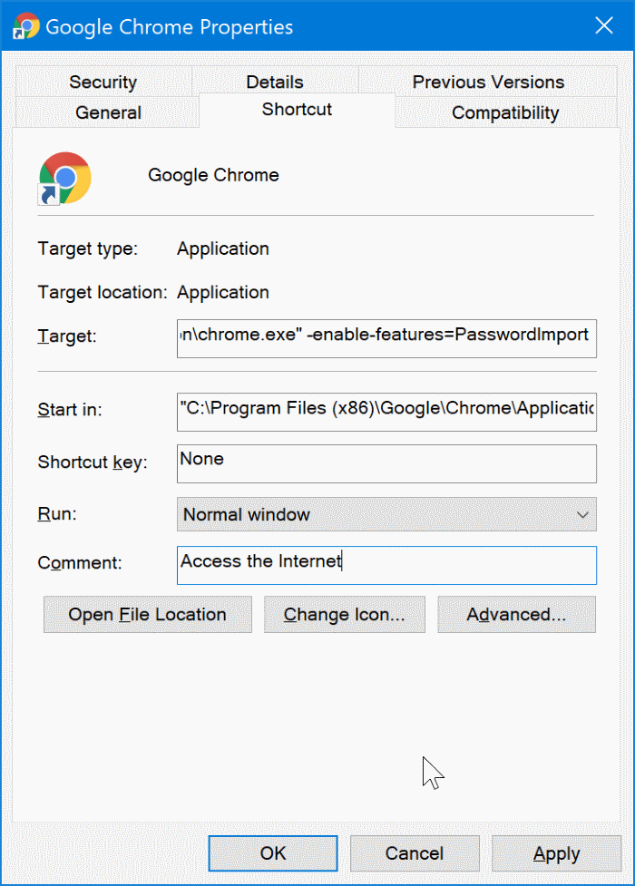 كيفية استيراد كلمات المرور في Chrome من ملف CSV - %categories