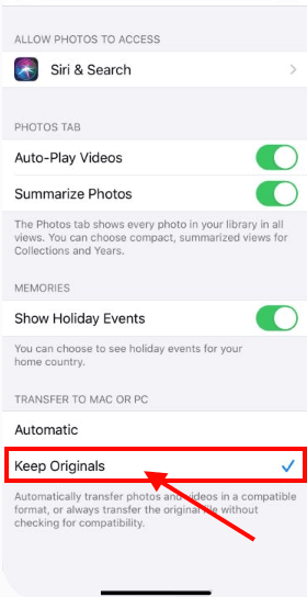 اصلاح تجمد تطبيق Photos على iPhone عند استيراد الصور من Windows 10 - %categories