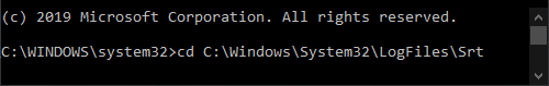 log-file-srt-1 حل مشكلة - إصلاح بدء التشغيل في حلقة لانهائية في نظام التشغيل Windows 10