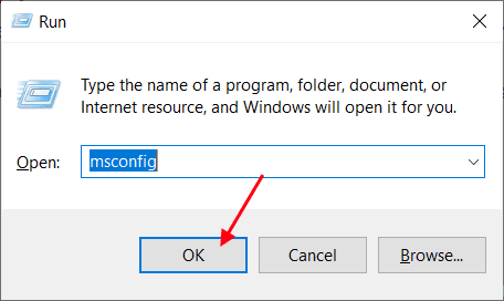 msconfig_run-2 إصلاح: عملية System Idle تستخدم وحدة المعالجة المركزية بشكل مكثف