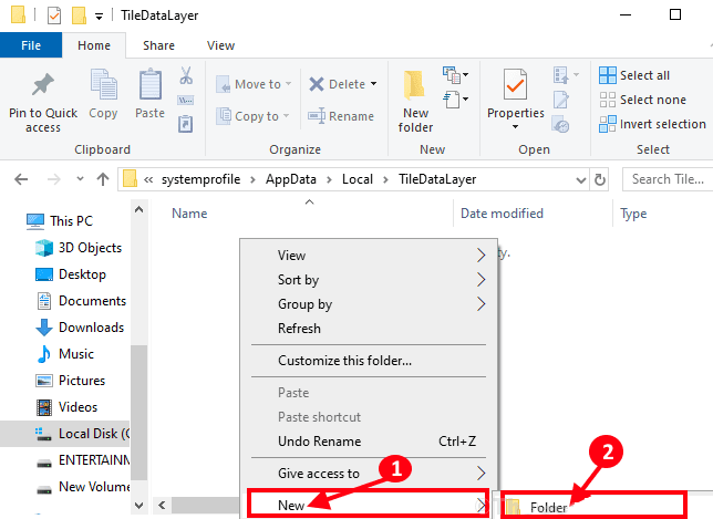new-folder إصلاح: خطأ Event ID 455 ESENT في Windows 10