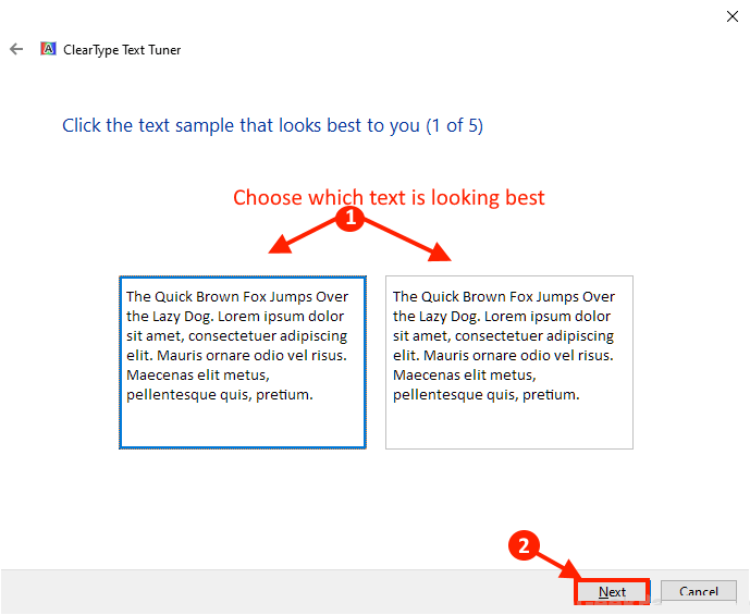 next-choose إصلاح التطبيقات التي تظهر غير واضحة في Windows 10