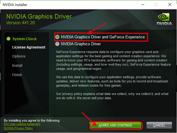 nvidia-driver-and-geforce-experience إصلاح التطبيقات التي تظهر غير واضحة في Windows 10
