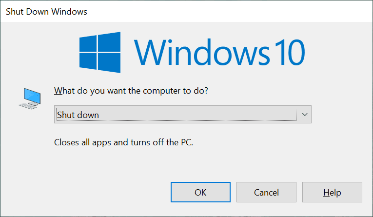 press-Alt-F4-keys-on-your-keyboard-a-shutdown-window-will-appear.-1 اغلاق او قفل ويندوز باستخدام اختصارات لوحة المفاتيح