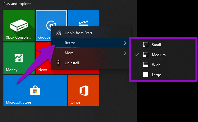 remove-windows-10-start-menu-tiles-programs-12_4d470f76dc99e18ad75087b1b8410ea9 أفضل الطرق لإزالة التطبيقات والبرامج من قائمة بدء تشغيل على Windows 10