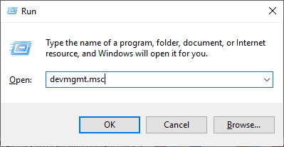 run_devicemanager-1 إصلاح: اختفاء خيار تشغيل Bluetooth On إيقاف / Off في Windows 10