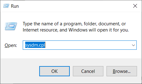 run_system-properties-1 إصلاح: شريط العنوان وجزء من Windows مفقود في Windows 10 Pro