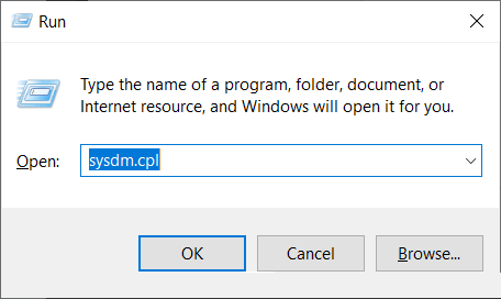 run_system-properties-min إصلاح: سيتم إعادة تشغيل جهاز الكمبيوتر الخاص بك تلقائيًا في دقيقة واحدة في Windows 10