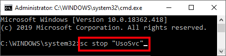 sc-stop-uvo إصلاح: يستيقظ الكمبيوتر تلقائيًا من وضع السكون في Windows 10