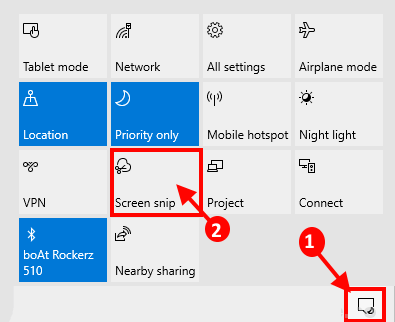 screen-snip-1 إصلاح: مفتاح طباعة الشاشة Print Screen لا يعمل على نظام التشغيل Windows 10