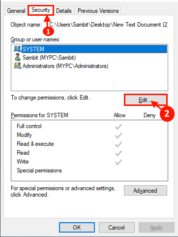 security-edit إصلاح : خطأ أثناء نسخ الملف أو المجلد: خطأ غير محدد في Windows 10