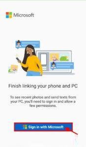 sign-in-with-Microsoft-175x300-1 إصلاح:عدم عمل تطبيق Your Phone في Windows 10