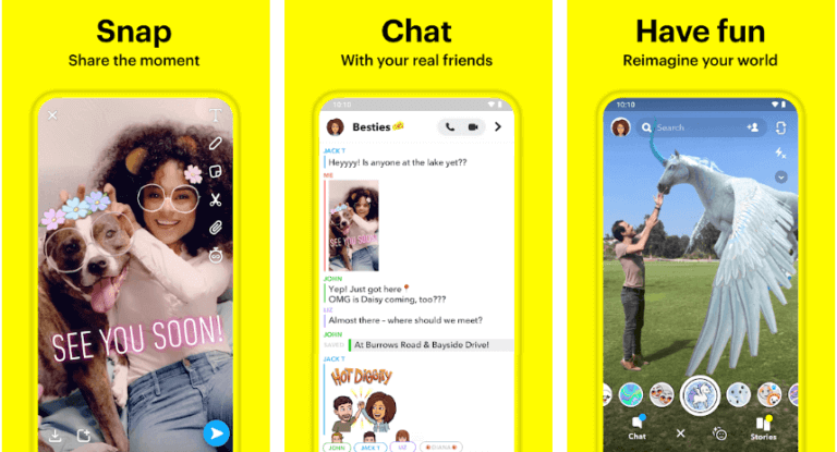 snapchat-768x415-1 أفضل 8 تطبيقات Face Swap لـ Android و iPhone في 2025