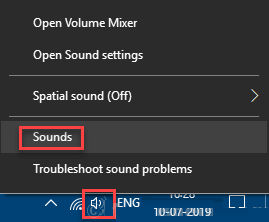 sounds-min إصلاح سماعات الرأس لا تعمل في Windows 10